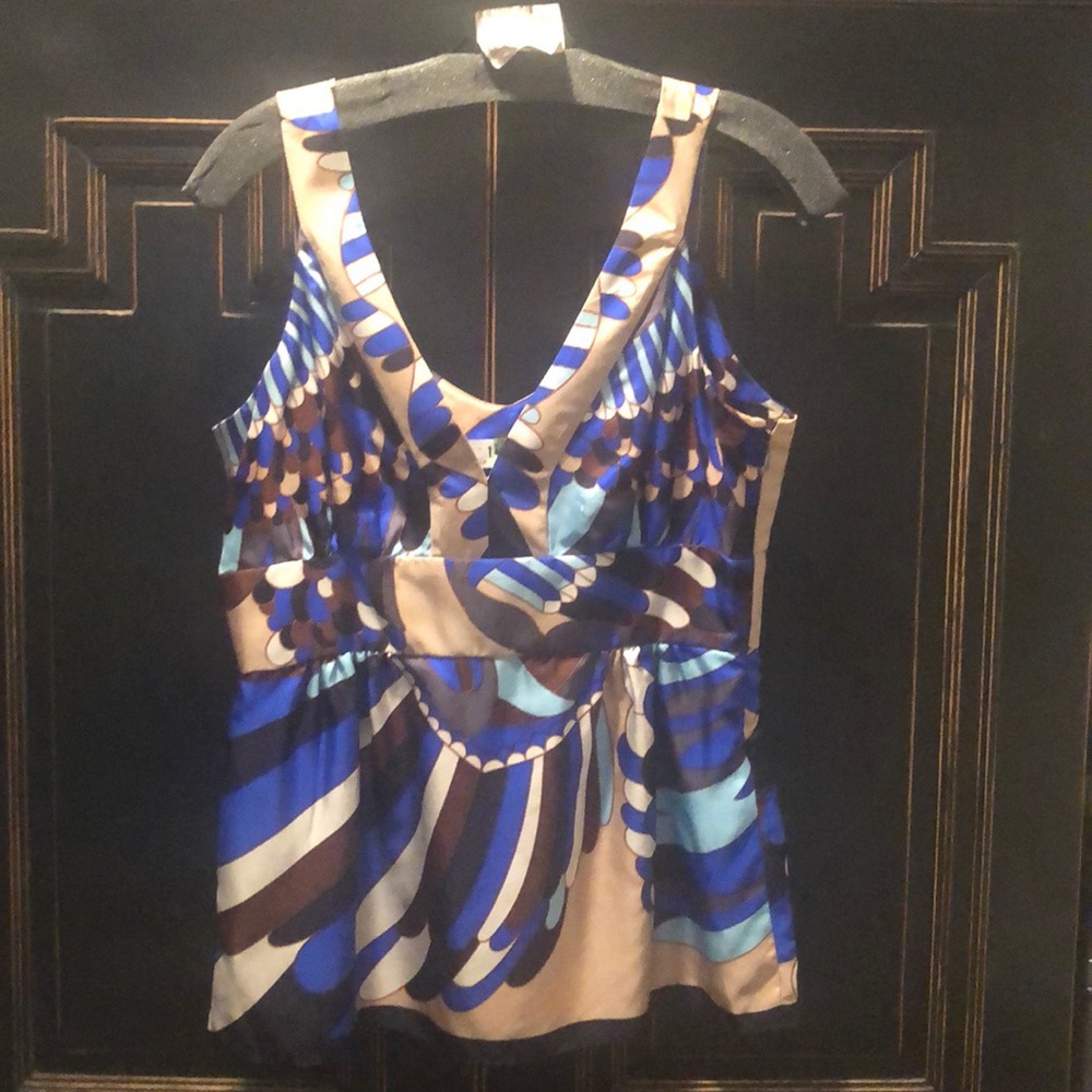 Tibi silk bustier tank